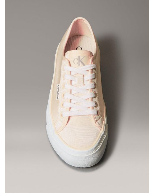 Calvin Klein Multicolor Moiré Comfort Platform Trainers