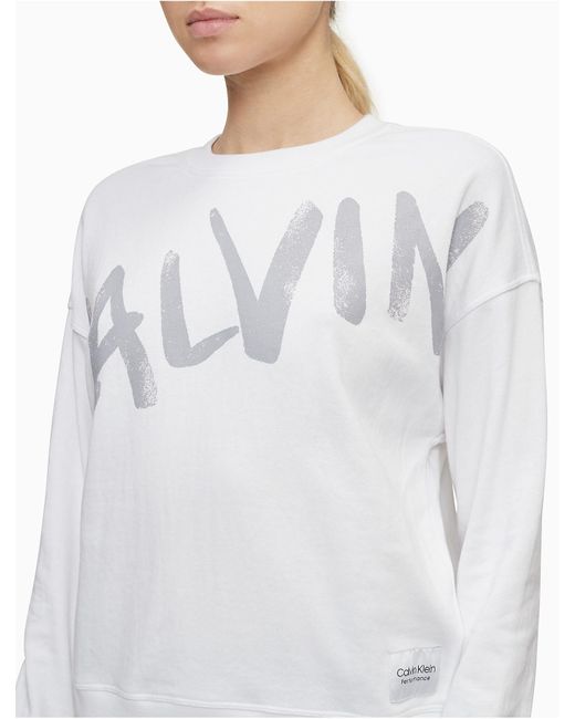 calvin klein performance crew sweatshirt