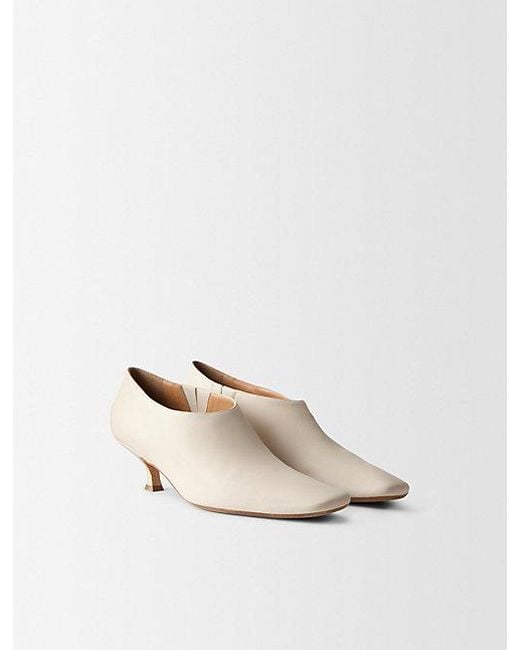 Calvin Klein Natural Anna Leather Ankle Boot