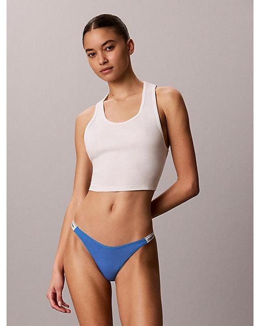 Calvin Klein Multicolor Dipped String Thong Icon Logo