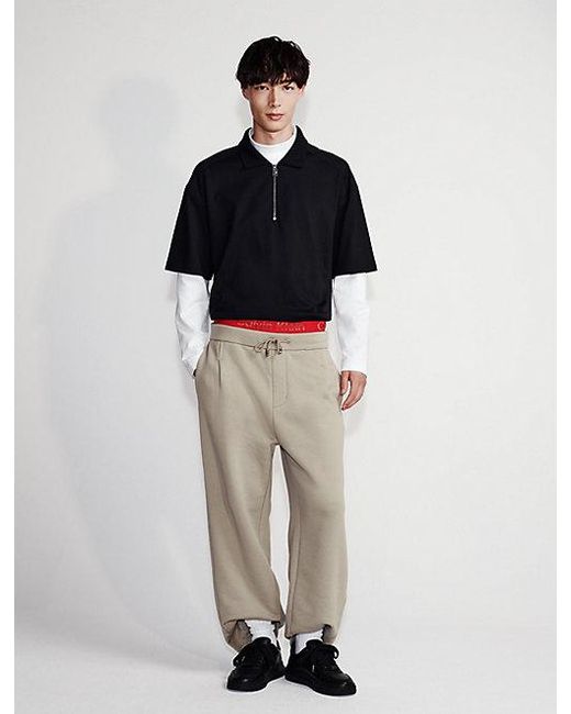 Calvin Klein Blue Lux Terry Sweatpants for men