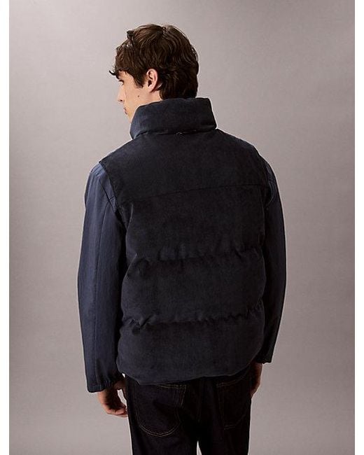 Calvin Klein Blue Jeans Reversible Puffer Vest for men