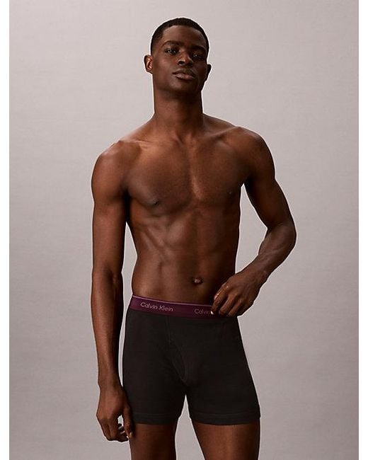 Calvin Klein Black 5 Pack Boxer Briefs Cotton Classics for men