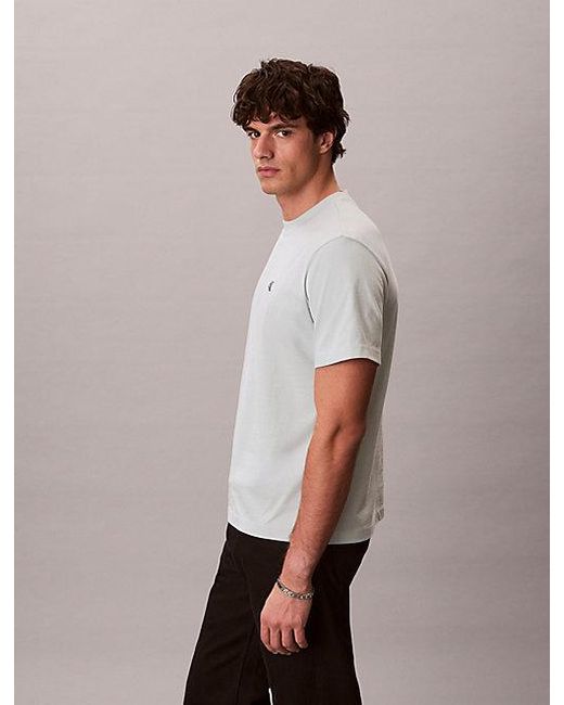 Calvin Klein White Jeans Monogram T-Shirt for men