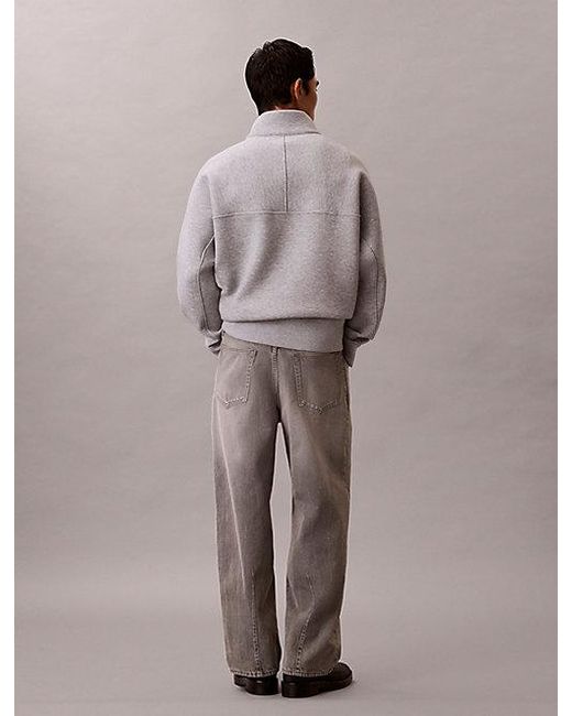 Calvin Klein Gray Jeans Barrel Fit Jeans for men