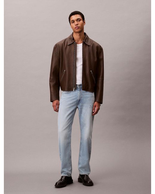 Calvin Klein Brown Standard Straight Jeans for men