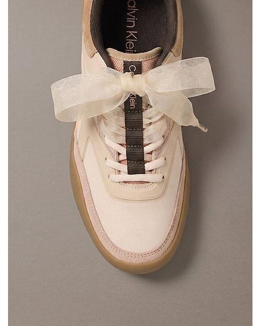 Calvin Klein Brown Ck Kayla Organza Runner Trainers
