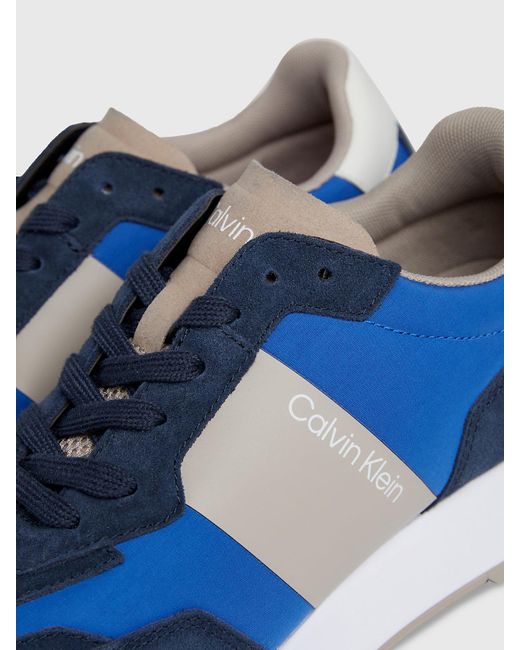 Calvin Klein Blue Suede Trainers for men