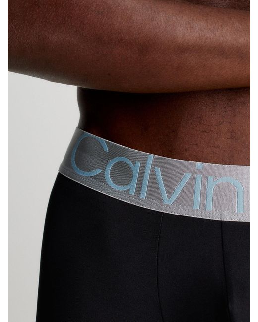 Calvin Klein 3 Pack Low Rise Trunks - Steel Micro - - Black - Men - Xs for men