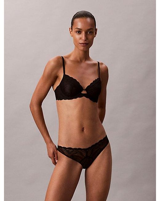 Calvin Klein Black Bikini Briefs Sensual Stretch Lace