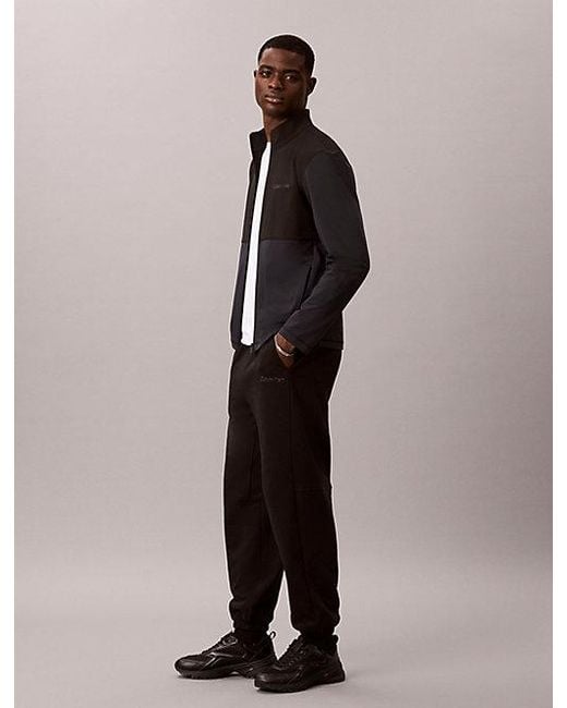 Calvin Klein Black Sport Heavyweight French Terry Joggers for men