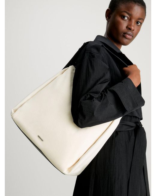 Calvin Klein Natural Canvas Tote Bag