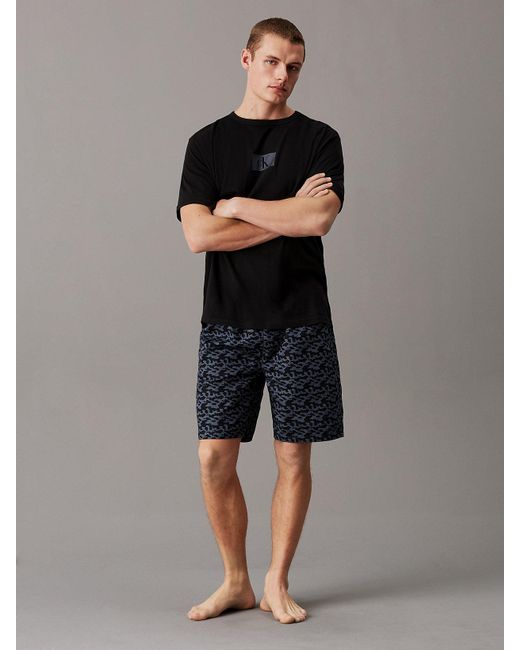 Calvin Klein Gray Shorts Pyjama Set - Ck96 for men