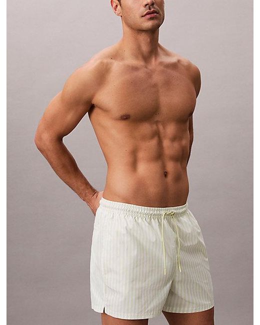 Calvin Klein Multicolor Short Drawstring Swim Shorts Ck Monogram for men