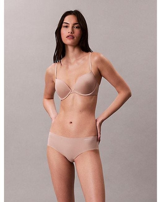 Calvin Klein Gray 3 Pack Hipsters Invisibles