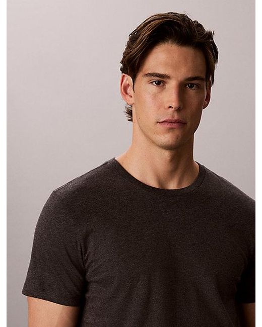 Calvin Klein Multicolor 3 Pack Crewneck T-Shirts Cotton Classics for men