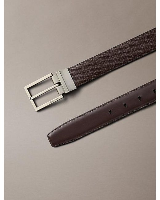 Calvin Klein Multicolor Reversible Emblem Logo Belt for men