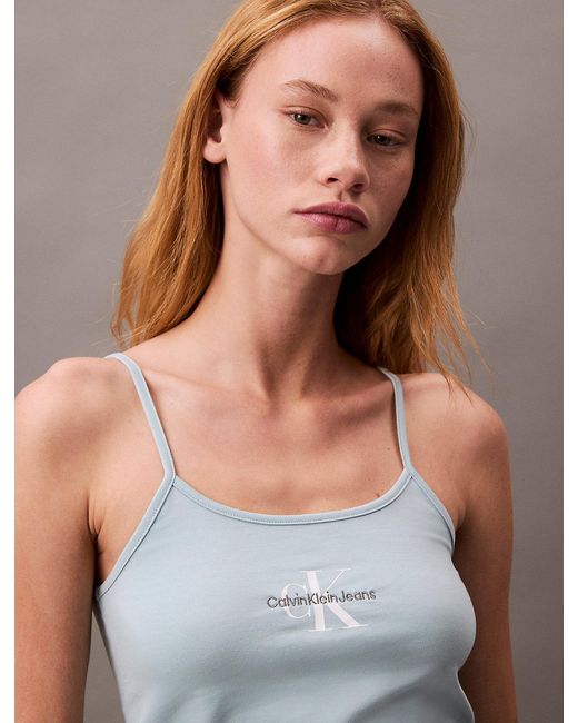 Calvin Klein Multicolor Slim Monogram Cami Top