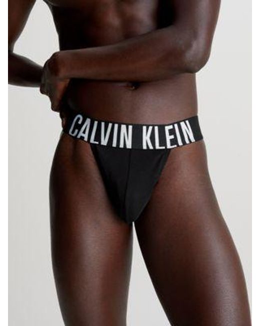 Calvin Klein 3-pack Strings - Intense Power in het Black voor heren