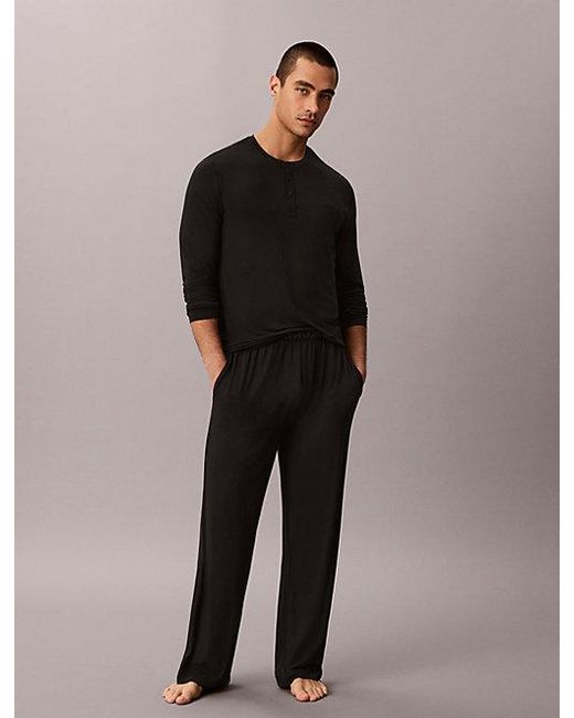Calvin Klein Pyjamabroek in het Blue voor heren