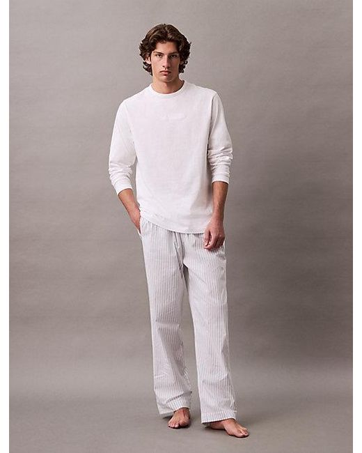 Calvin Klein Pyjamaset Met Broek in het Gray voor heren