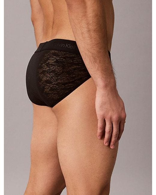 Calvin Klein Brown Sport Briefs Sculpt Lace for men