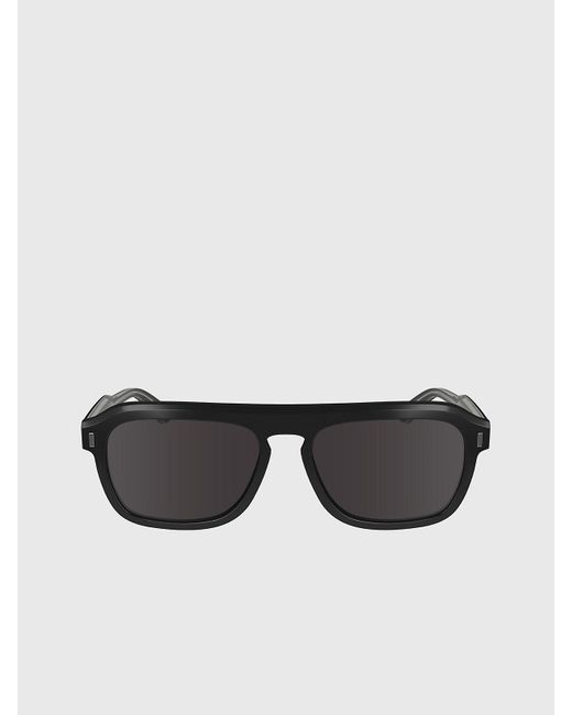 Calvin Klein Black Modified Rectangle Sunglasses Ck24504s for men