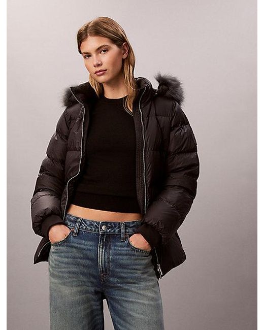 Calvin Klein Dons Pufferjack in het Black