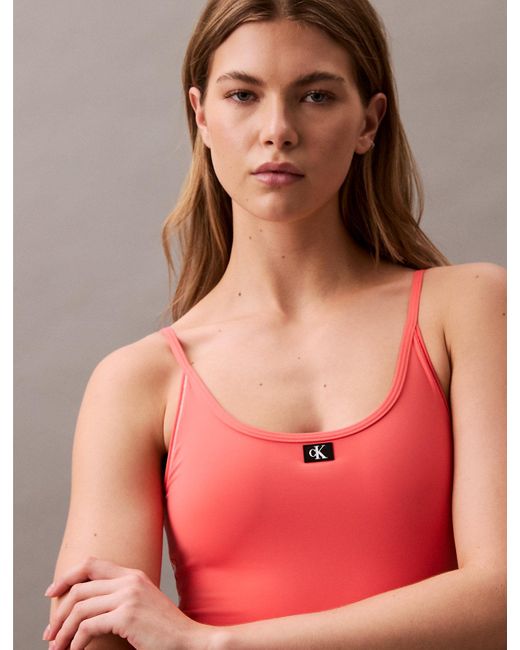 Calvin Klein Red Swimsuit