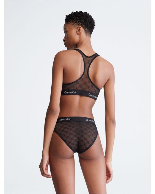 Black Calvin Klein Underwear Modern Lace Bralette