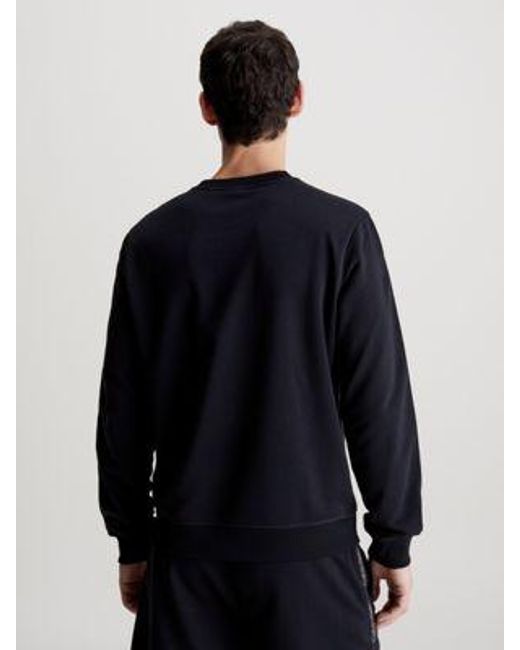 Calvin Klein French-Terry-Sweatshirt in Blue für Herren