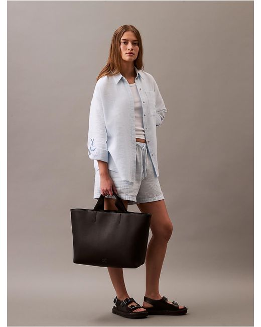 Calvin Klein Ultralight Tote Bag in Black | Lyst