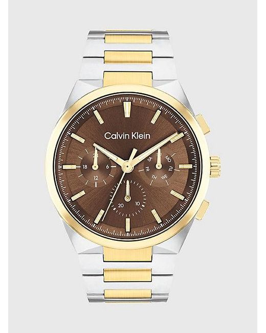 Calvin Klein Metallic Multifunction H Link Bracelet Watch for men