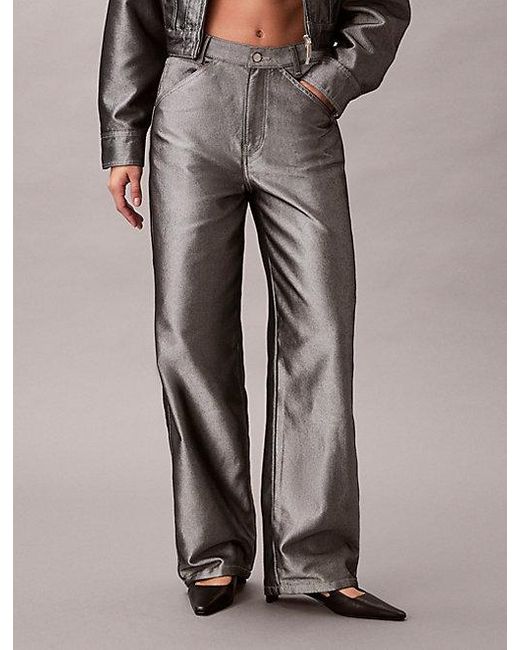 Calvin Klein Gray Jeans Relaxed Barrel Jeans