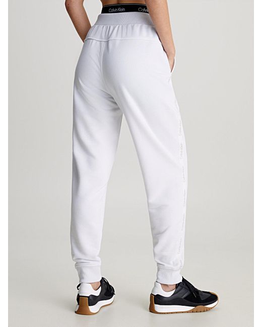 Pantalon de jogging en tissu éponge Calvin Klein en coloris White