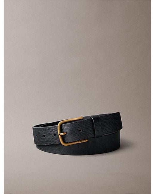 Calvin Klein Blue Full Grain Leather Belt for men