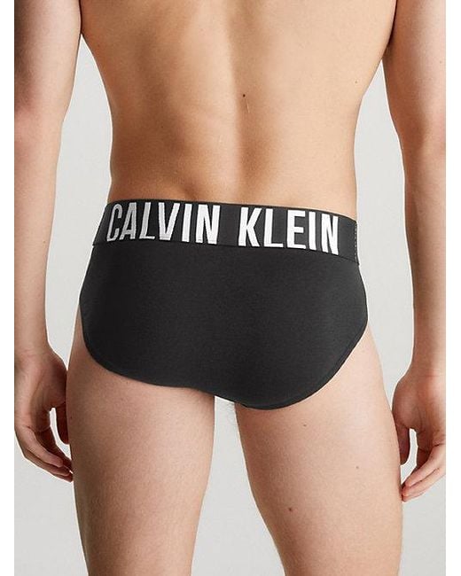 Calvin Klein Black 3 Pack Briefs Intense Power Cotton for men