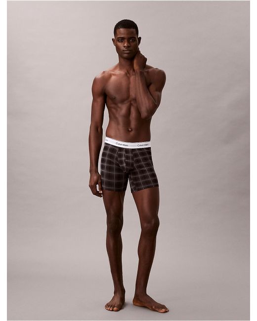 Calvin Klein Brown Icon Cotton Stretch Holiday Boxer Brief for men