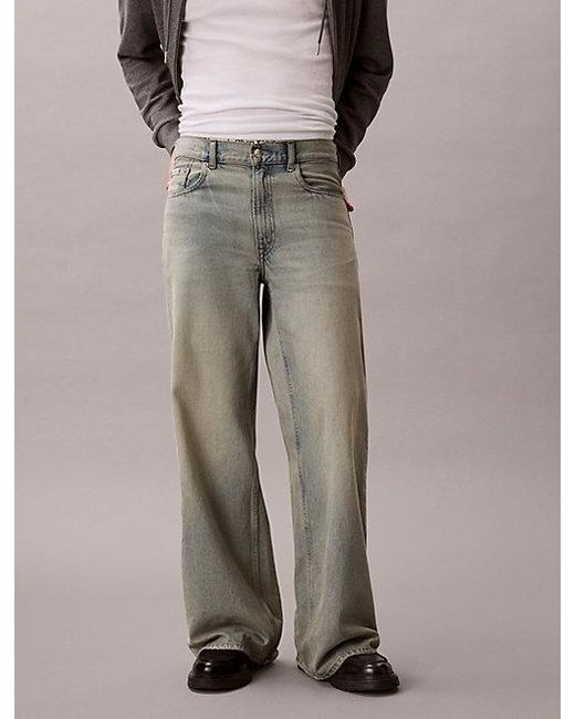 Calvin Klein Brown Jeans Wide Fit Jeans for men