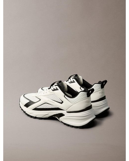 Calvin Klein Metallic Trailblazer — Mesh Mix Runner Trainers for men