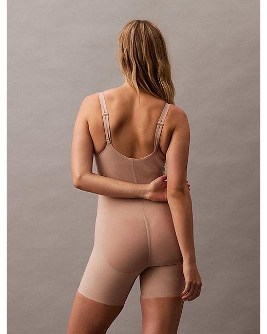 Calvin Klein Shapewear Body Met Open Buste in het Brown