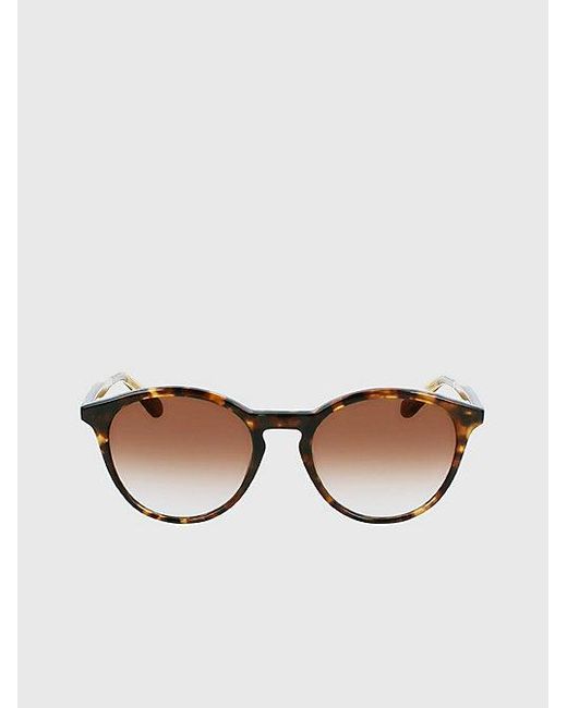 Calvin Klein Natural Round Sunglasses