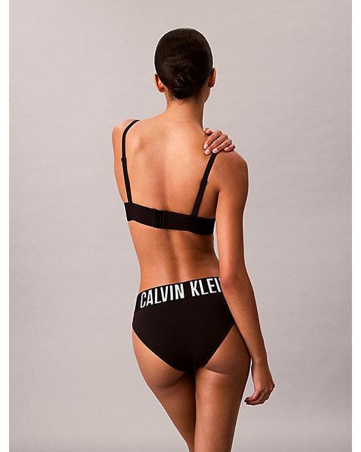 Calvin Klein Black Triangle Bikini Top Intense Power