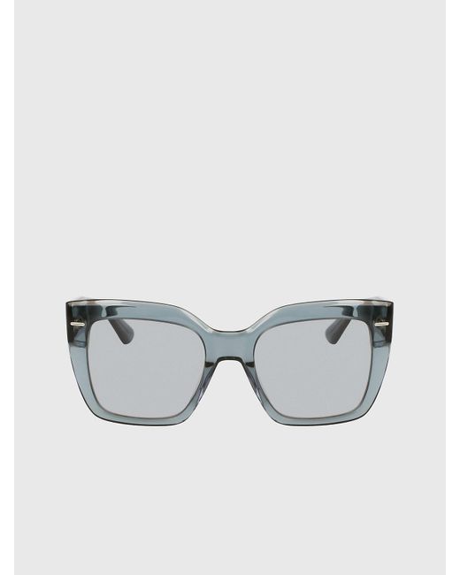 Calvin Klein Gray Rectangle Sunglasses Ck23508S