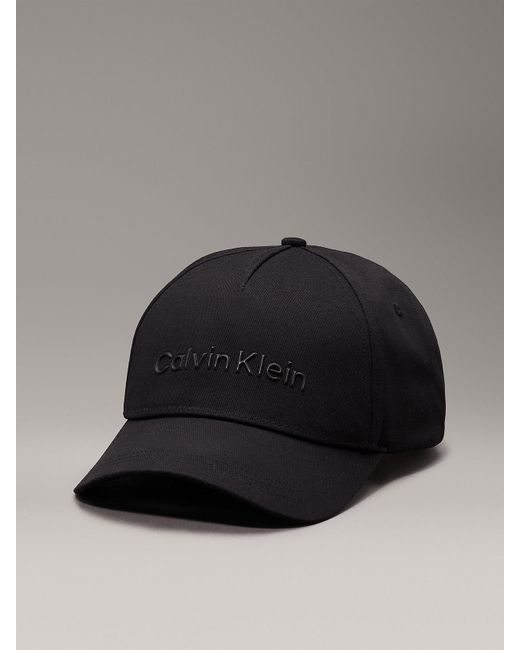Calvin Klein Black Twill Cap for men