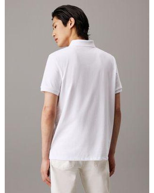 Calvin Klein Poloshirt aus weicher Baumwolle in Gray für Herren