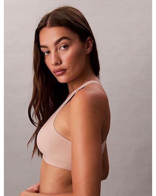 Calvin Klein Brown Leicht Gepolsterter Racerback-Bralette