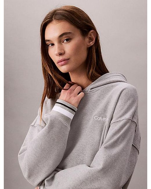 Calvin Klein Gray Sport French Terry Hoodie