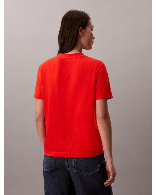 Calvin Klein Red Monogram Logo T-Shirt