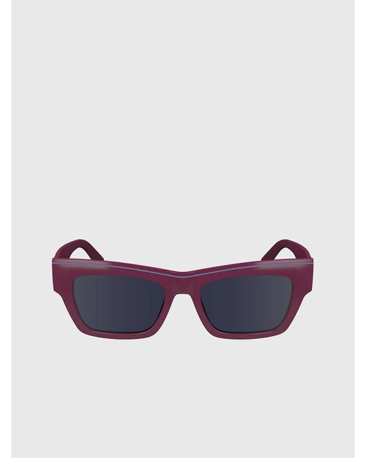 Calvin Klein Purple Modified Rectangle Sunglasses Ckj24602S